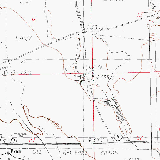 Topographic Map of 10136 Water Well, NM