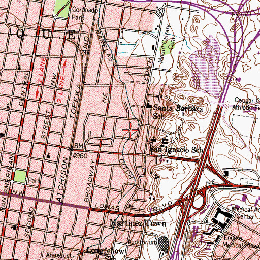 Topographic Map of Mainfield 13 Water Well, NM