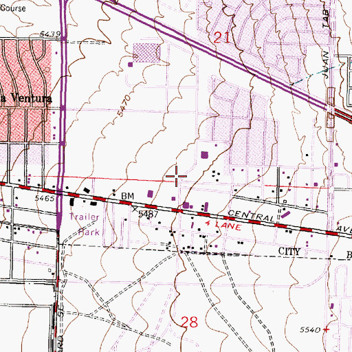 Topographic Map of Lomas 7 Water Well, NM