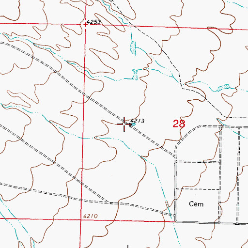 Topographic Map of 1064 Water Well, NM