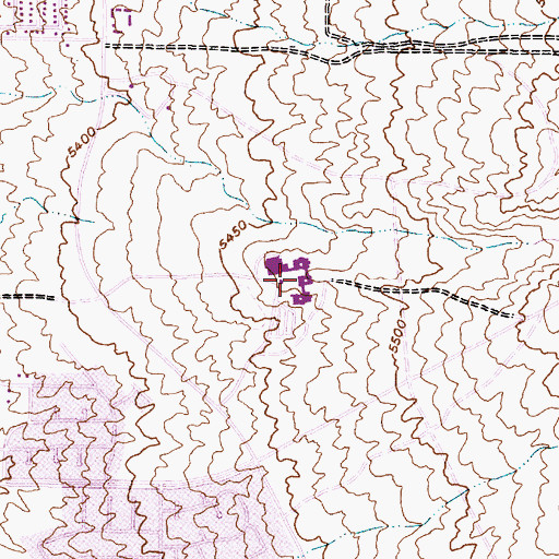 Topographic Map of 10039 Water Well, NM
