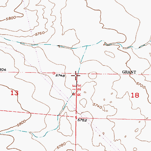 Topographic Map of 1350 FT PZ Water Well, NM