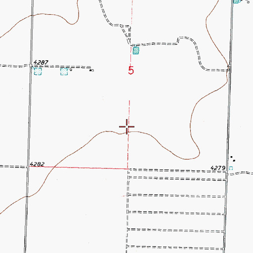 Topographic Map of 00757 Water Well, NM