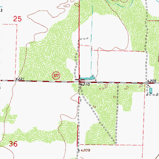 Topographic Map of 00013 Water Well, NM