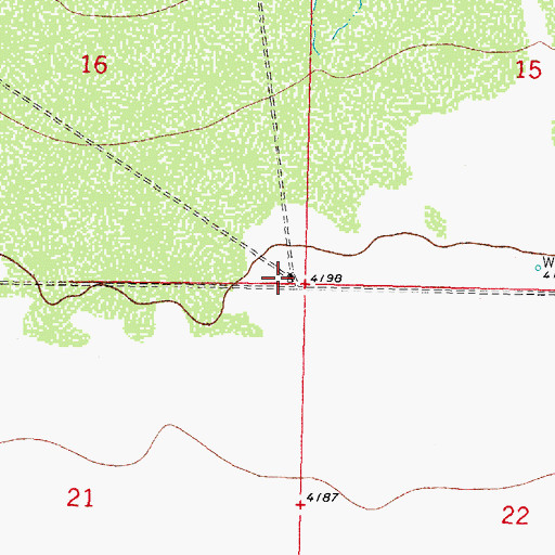 Topographic Map of 00008 Water Well, NM