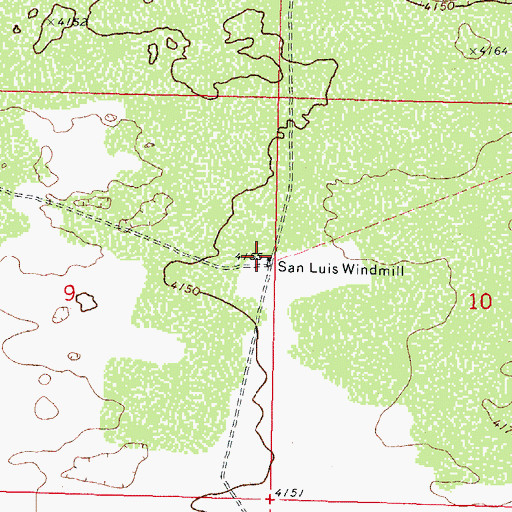 Topographic Map of 01625 Water Well, NM