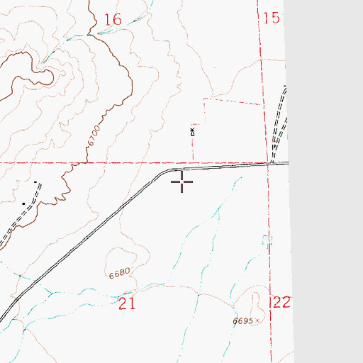 Topographic Map of SJ-109-S-16 Water Well, NM