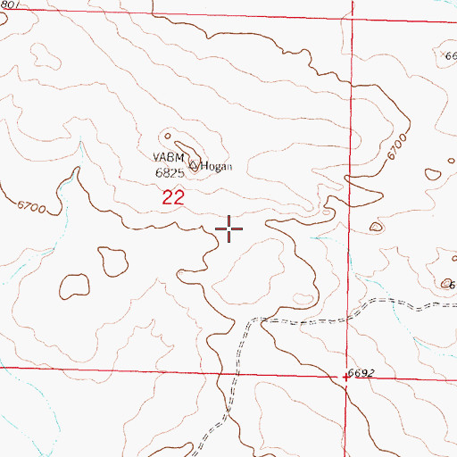 Topographic Map of 18-7-22-WW Water Well, NM
