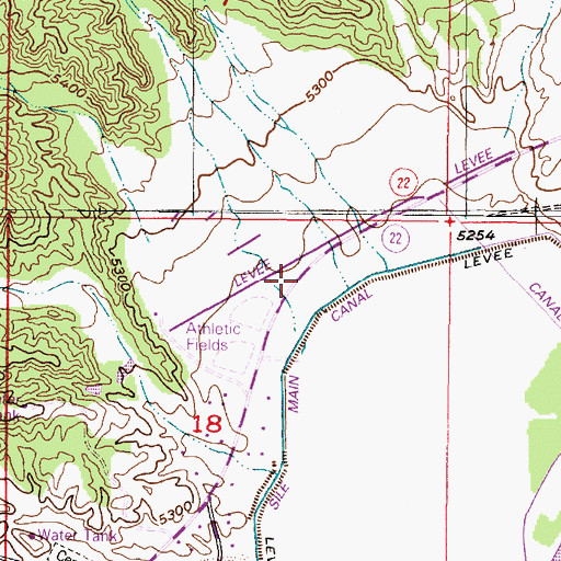 Topographic Map of OW 9- 6 Water Well, NM