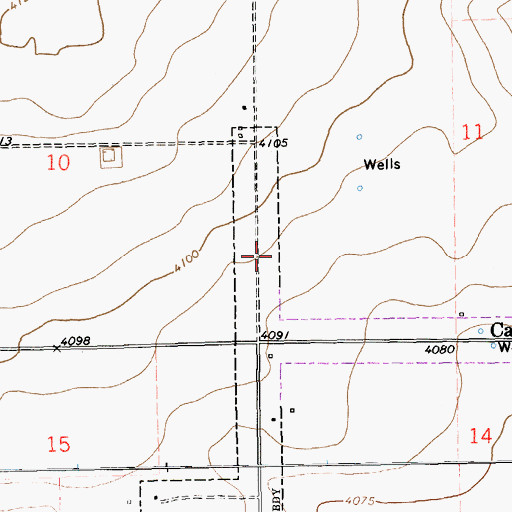 Topographic Map of 41-11746 Water Well, NM
