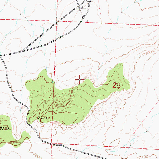 Topographic Map of 15T-537 Water Well, NM