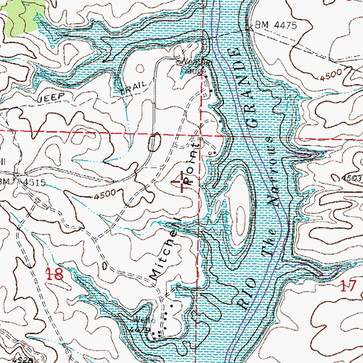 Topographic Map of RG 4091 Water Well, NM