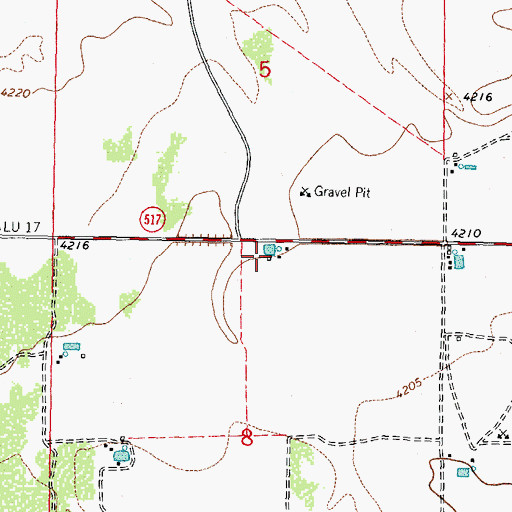 Topographic Map of 00818 Water Well, NM