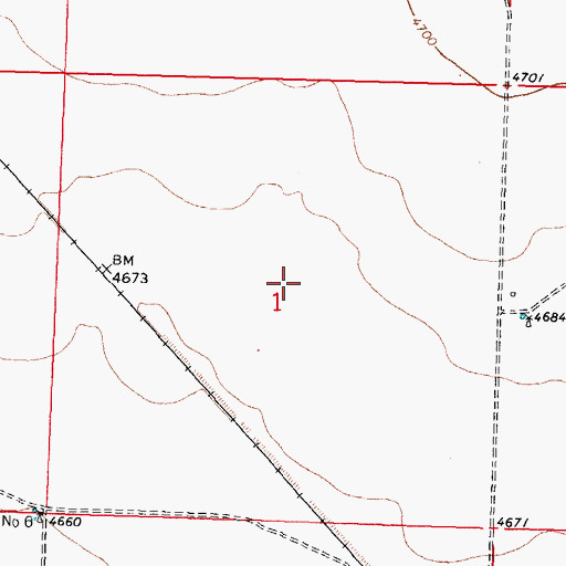 Topographic Map of Number 1246 Water Well, NM