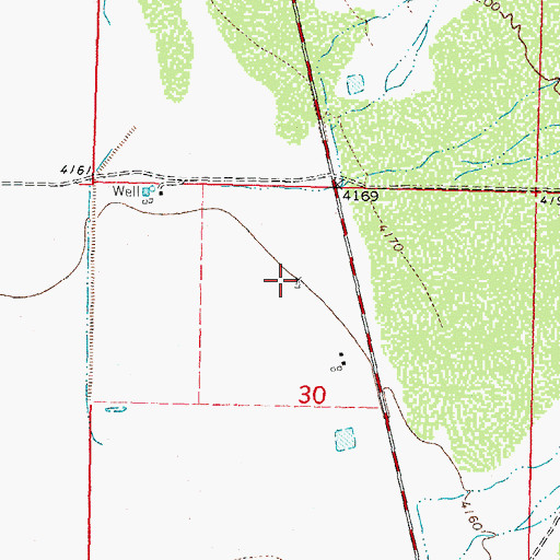 Topographic Map of 00814 Water Well, NM