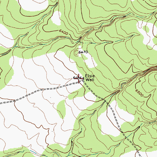 Topographic Map of Elsie Well, NM