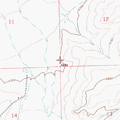 Topographic Map of SJ-823 Water Well, NM