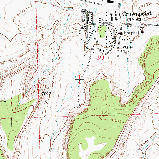 Topographic Map of BIA PM-5 Water Well, NM