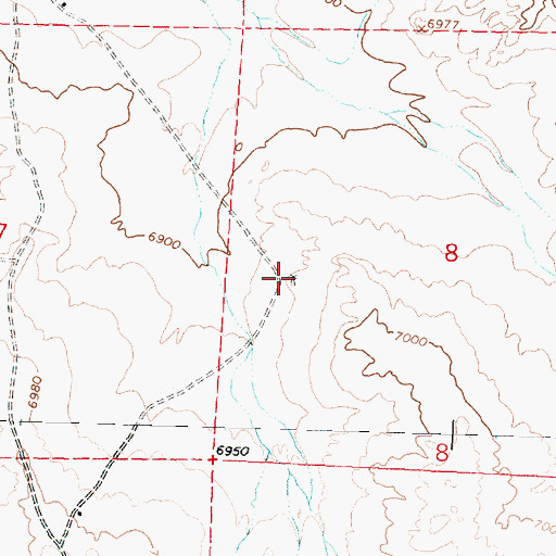 Topographic Map of 15B-36 Water Well, NM