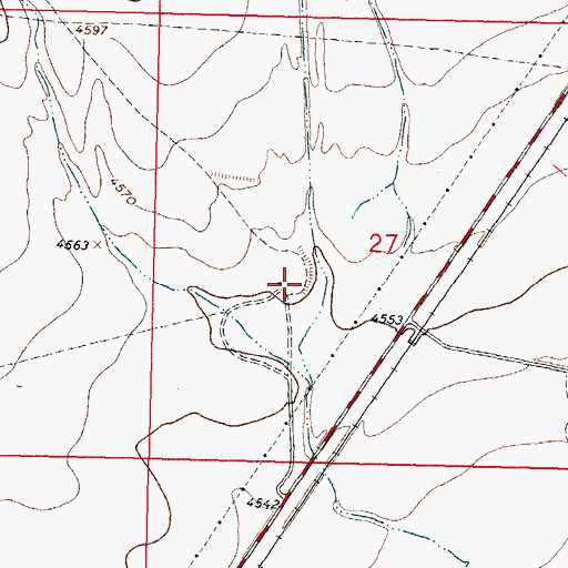 Topographic Map of 01276 Water Well, NM