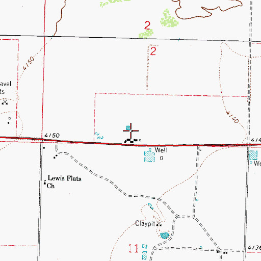 Topographic Map of 00251 Water Well, NM