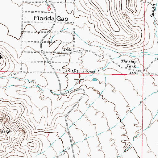 Topographic Map of 00641 Water Well, NM