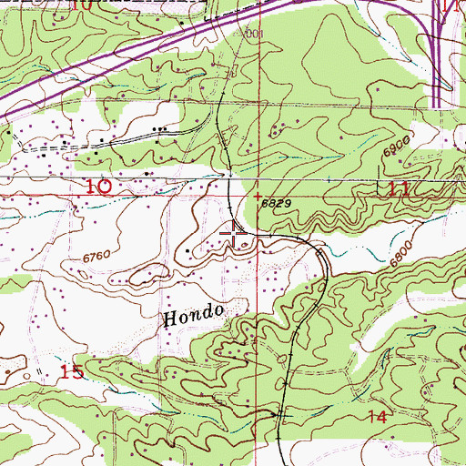 Topographic Map of RG-19632 Water Well, NM