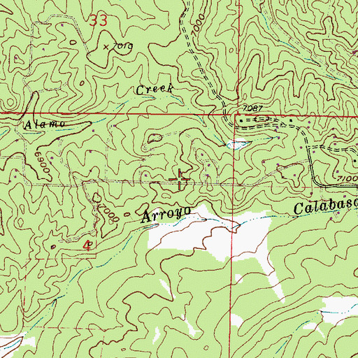 Topographic Map of RG-2279 Water Well, NM