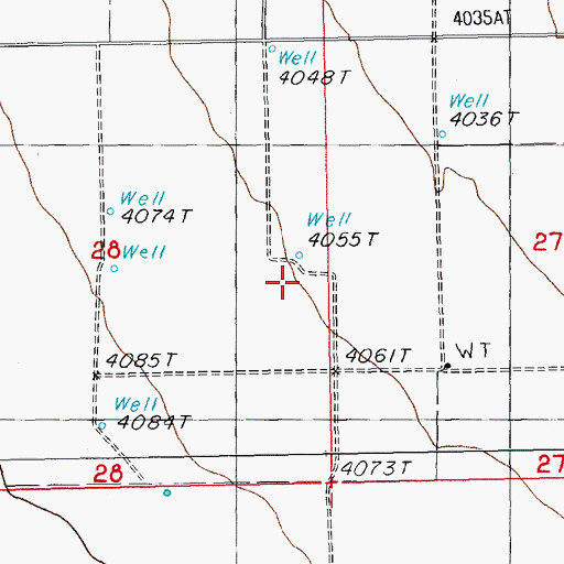 Topographic Map of 0900 Water Well, NM