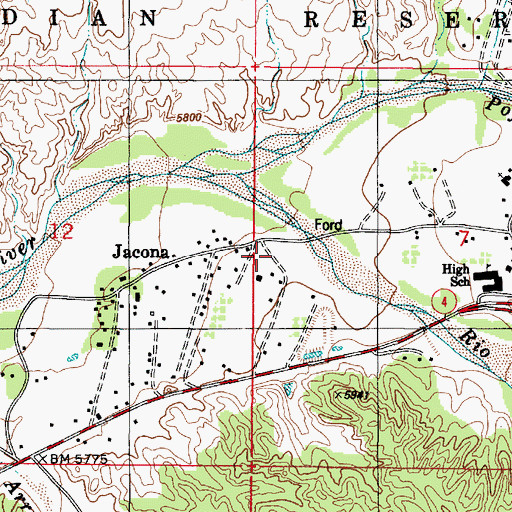 Topographic Map of 10177 Water Well, NM