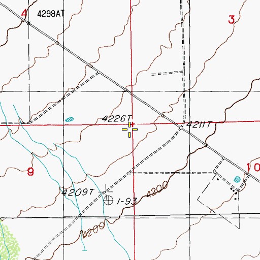 Topographic Map of 09005 Water Well, NM
