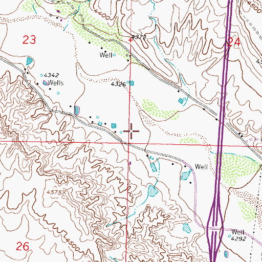 Topographic Map of HS 95 Water Well, NM