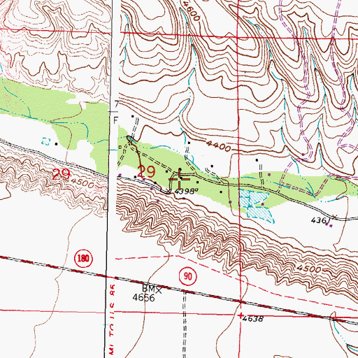 Topographic Map of 27 44 3 Water Well, NM