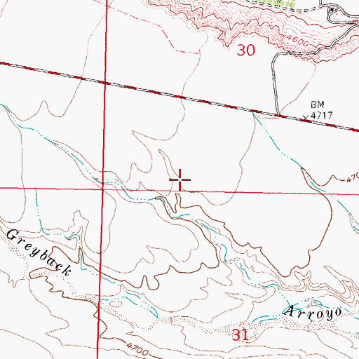 Topographic Map of PW-3 Water Well, NM