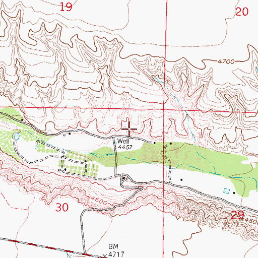 Topographic Map of 27-45 3 Water Well, NM