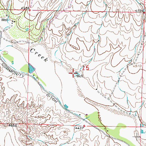 Topographic Map of HS 96 Water Well, NM