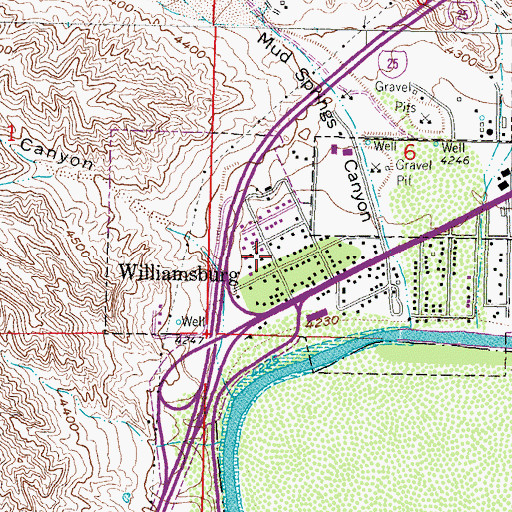 Topographic Map of HS 114 Water Well, NM