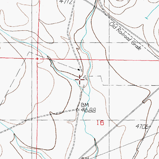 Topographic Map of 01502 Water Well, NM