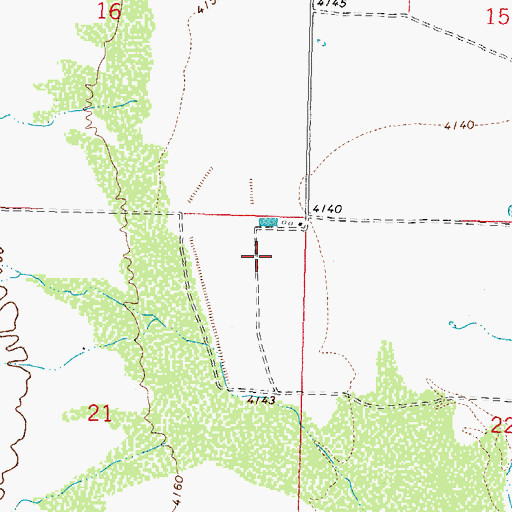 Topographic Map of 10133 Water Well, NM