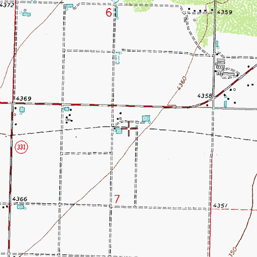 Topographic Map of 00401 Water Well, NM