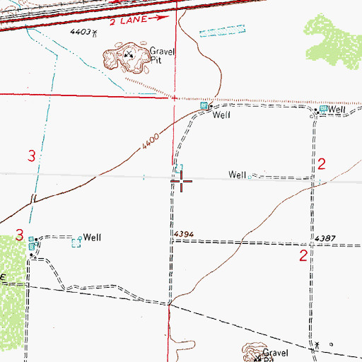 Topographic Map of 01380 Water Well, NM