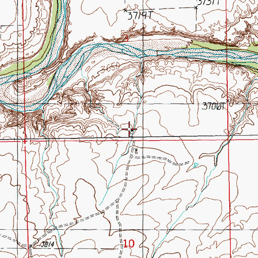 Topographic Map of Hadden Ranch, NM