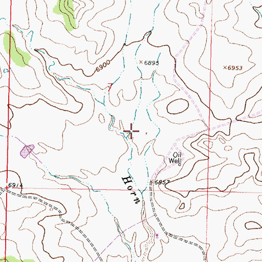 Topographic Map of Encino Detention Dam Number 98, NM