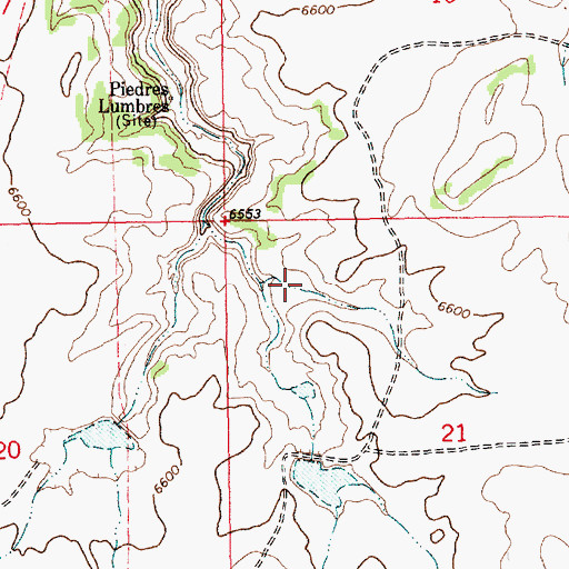 Topographic Map of Goat Detention Dam Two, NM