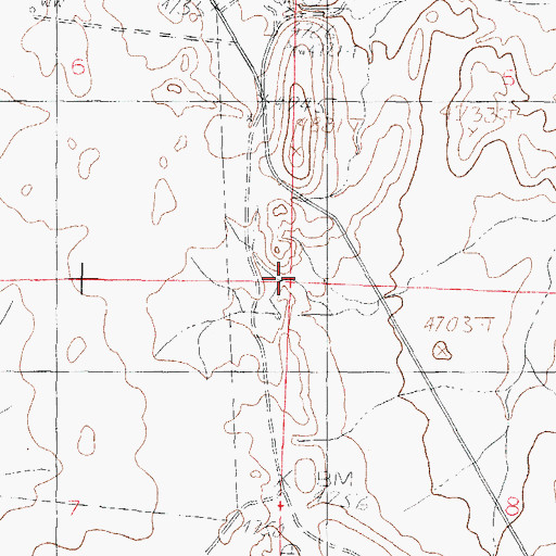 Topographic Map of Las Uvas Number Four Dam, NM