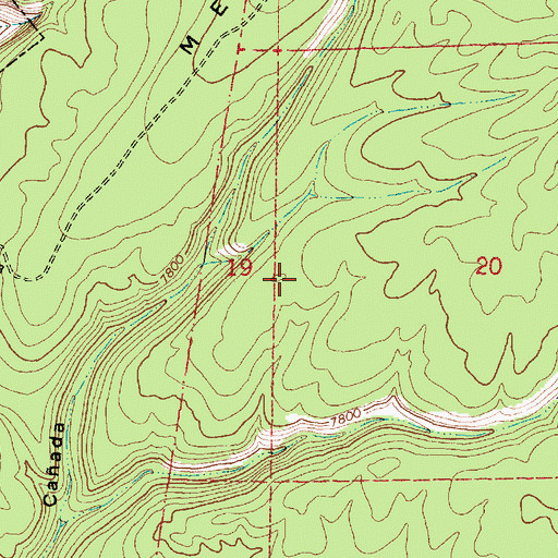 Topographic Map of Lower Vallecito Reservoir, NM