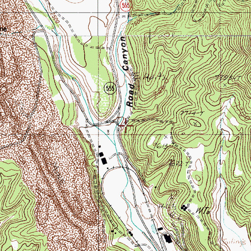 Topographic Map of York Canyon Dam Number One, NM