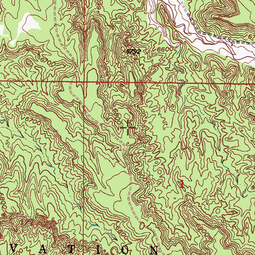 Topographic Map of Nambe Falls Reservoir, NM