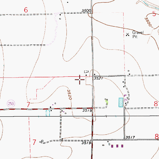 Topographic Map of 13339 Water Well, NM