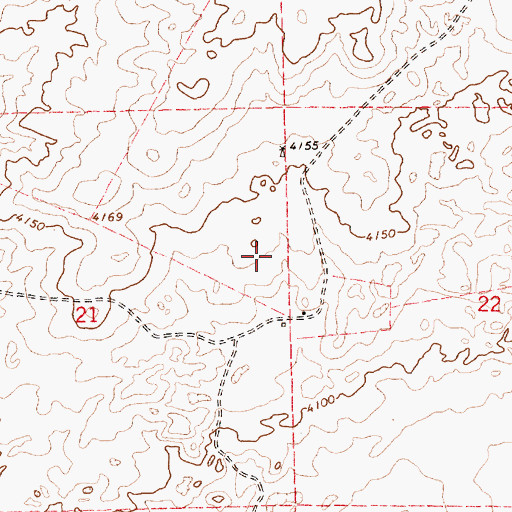 Topographic Map of Kieth, NM